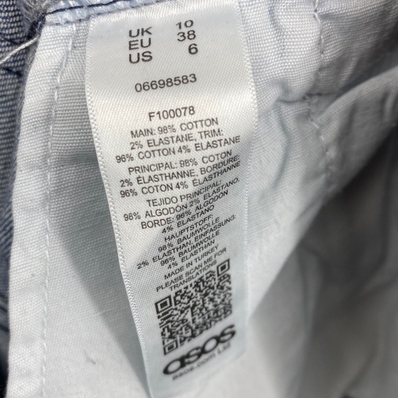 ASOS Two Tone Maternity Skinny Jeans Sz 6 - Picture 6 of 6